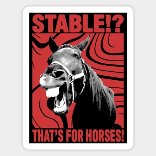 Stable? That's for Horses! Magnet